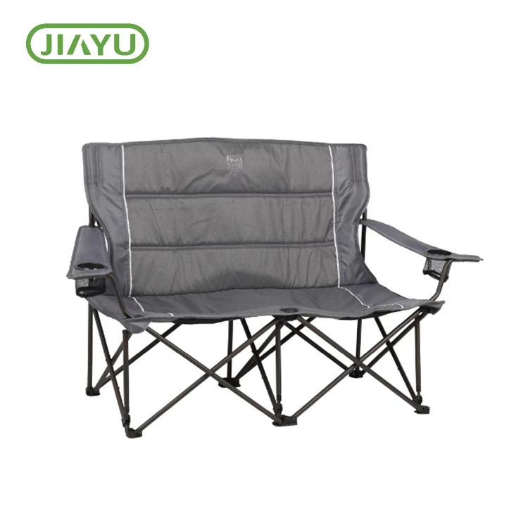 Oversized padded folding loveseat cathedra