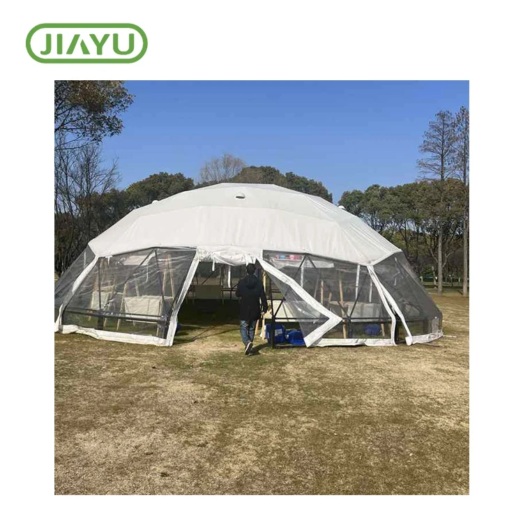 Windproof Fulcrum Geodesic basi castra tentorium